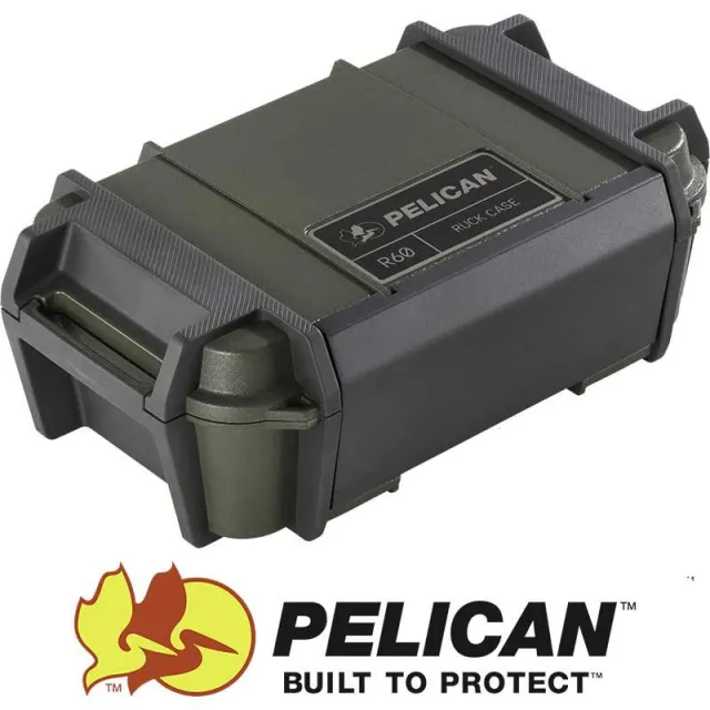 Pelican RKR600-0000-OD R60 OD Green Hard Case 11" Utility - R60 for sale at Smoke Wagon Firearms