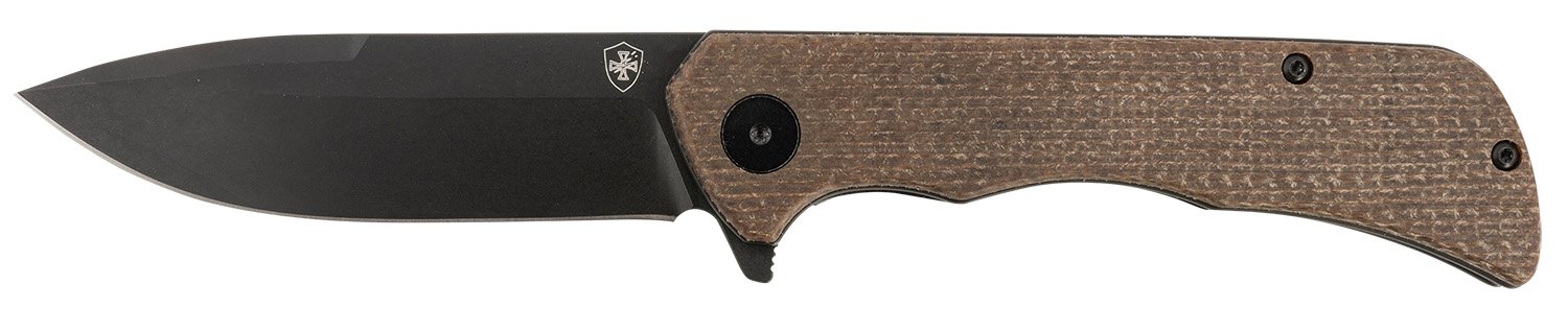 Buy Templar Paladin PFMBN321 3.27 In D2 Steel Folding Knife Brown Micarta online