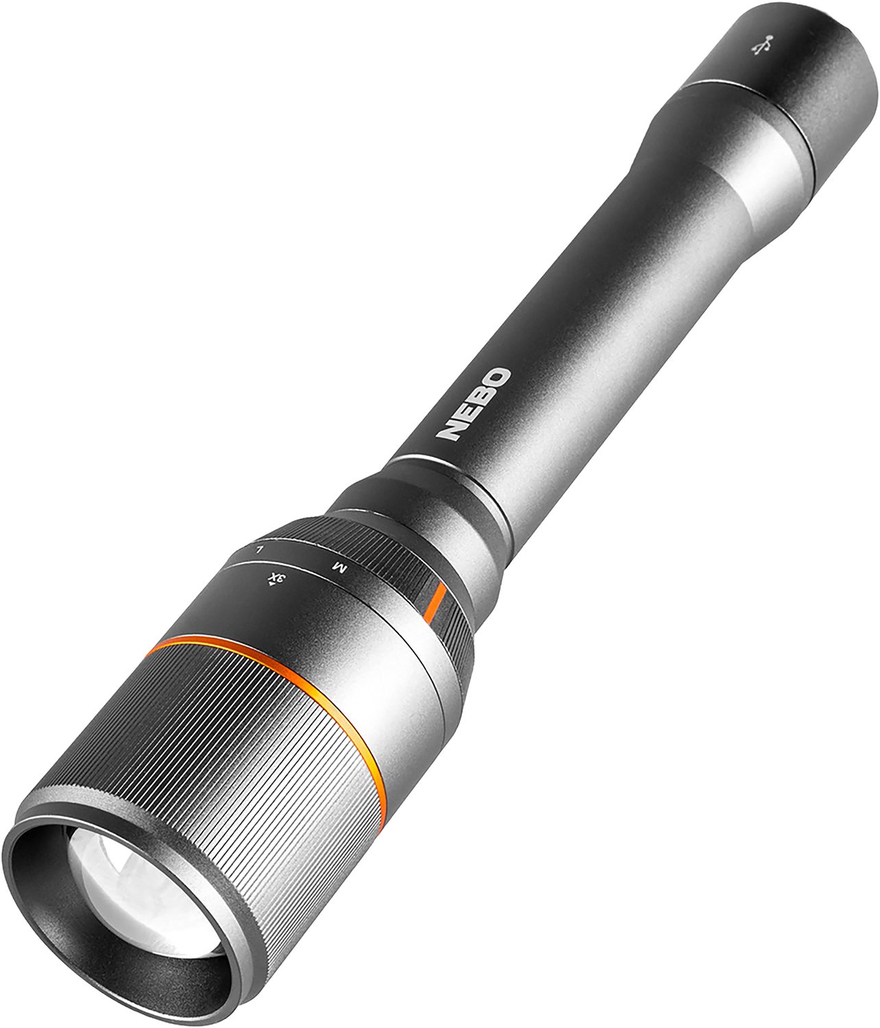 NEBO Davinci NEBFLT0022 5000 Lumen Rechargeable LED Flashlight Gray - NEBO - 100/1000/5000 LUMENS