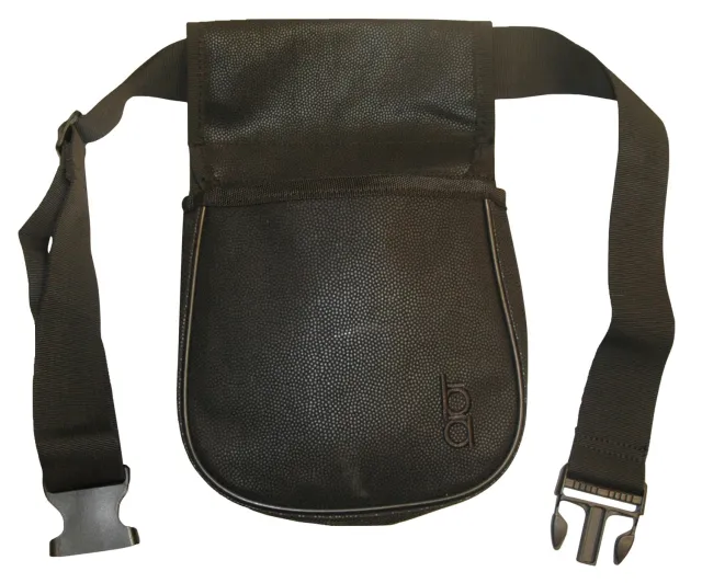 Boyt Bob Allen Classic Divided Shell Pouch w/ Belt 2-Compartment Black 23284 - BOBA for sale at Smoke Wagon Firearms