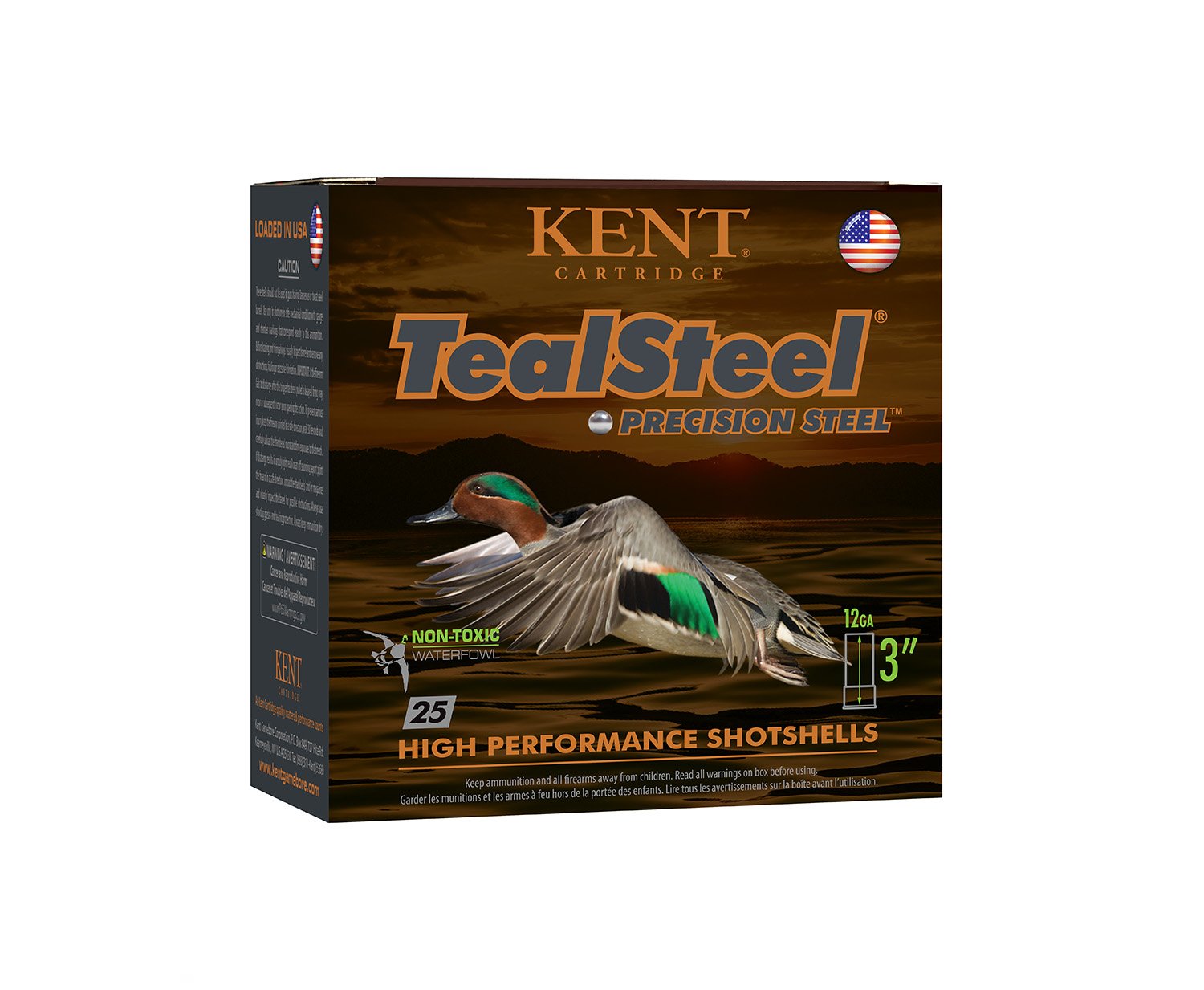 Buy Kent Cartridge TealSteel KTS123365 12 Gauge 3 in 1 1/4 oz #5 Shot 25 Rounds online