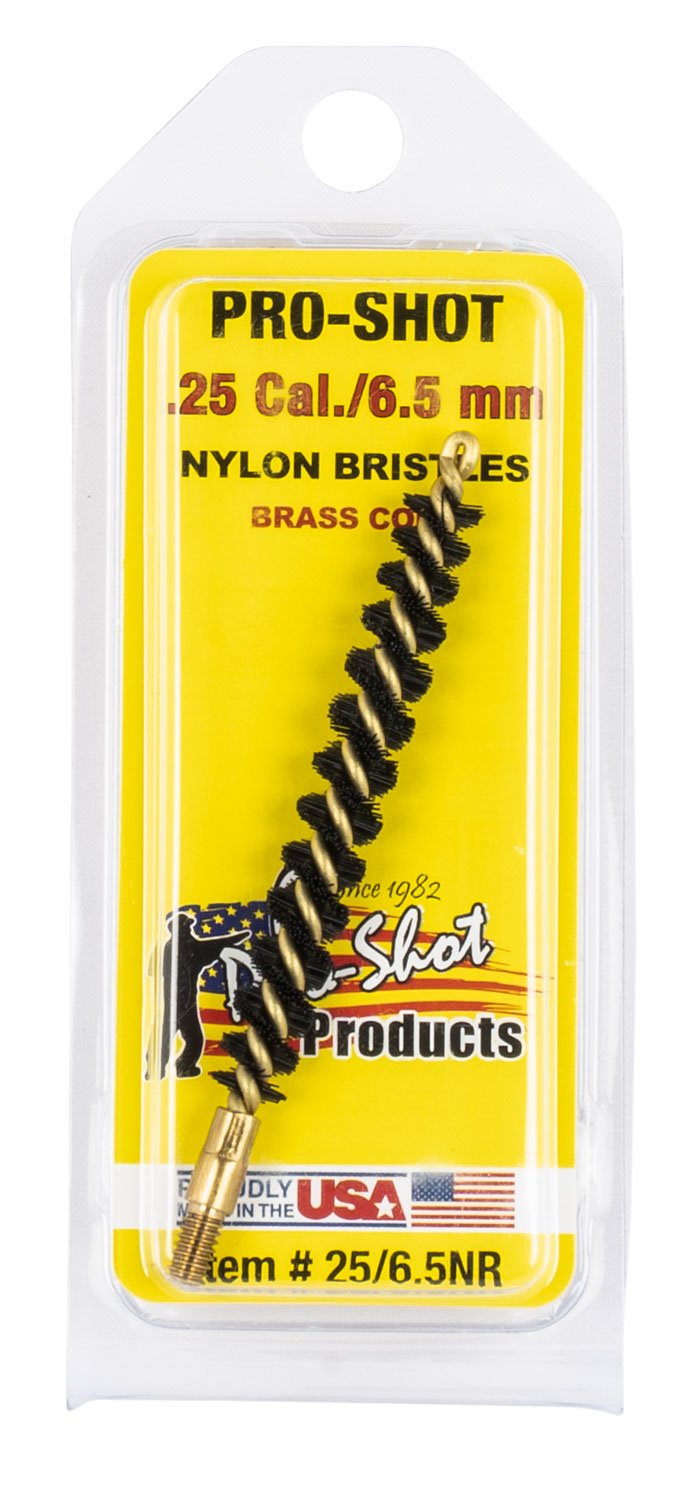 Buy Pro-Shot Nylon Bore Brush .25 cal/6.5mm - Brass Core Rifle Cleaning Tool online