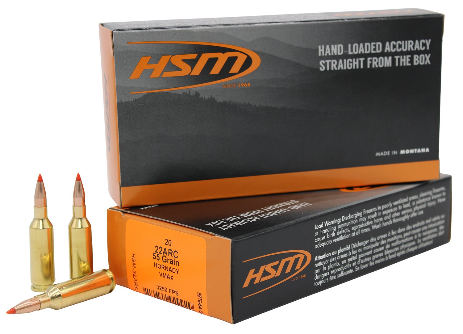 Buy HSM Ammunition 22ARC2N Varmint .22ARC 55gr V-MAX Polymer Tip 20/Box online