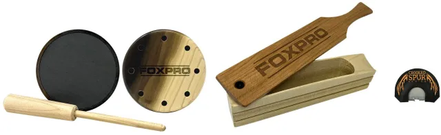 FOXPRO TURKYCOMBOPACK Turkey Call Combo with Box, Slate, Diaphragm - FoxPro