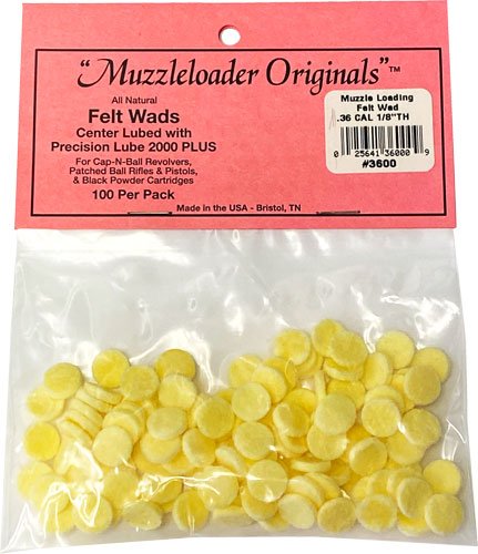 M-Loader Original Wonder Wads .36Cal 100pk Cotton Patches - Modern Muzzleloader - 36CAL