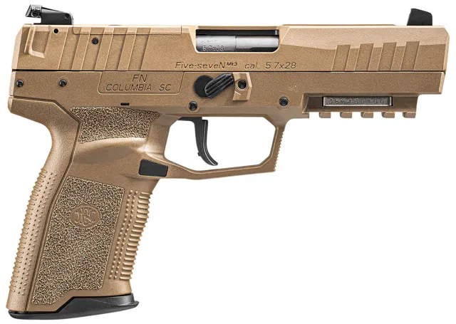 FN 66101275 Five-seveN MRD 5.7x28mm 4.80" Barrel 20+1 Flat Dark Earth - FN America - 5.7 x 28mm
