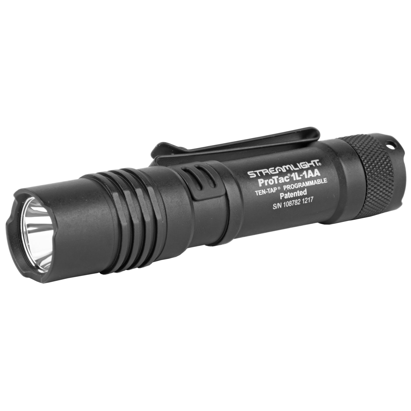 Streamlight ProTac 1L AA Flashlight Black Anodized 350 Lumens 4.25 in - Streamlight - 40/150/350 LUMENS (BATTERY DEPENDENT)
