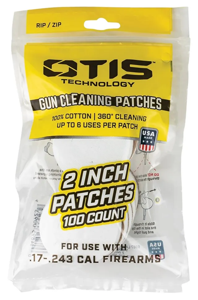 Buy Otis Small Caliber Cleaning Patches 2" 100ct FG-918-100 online