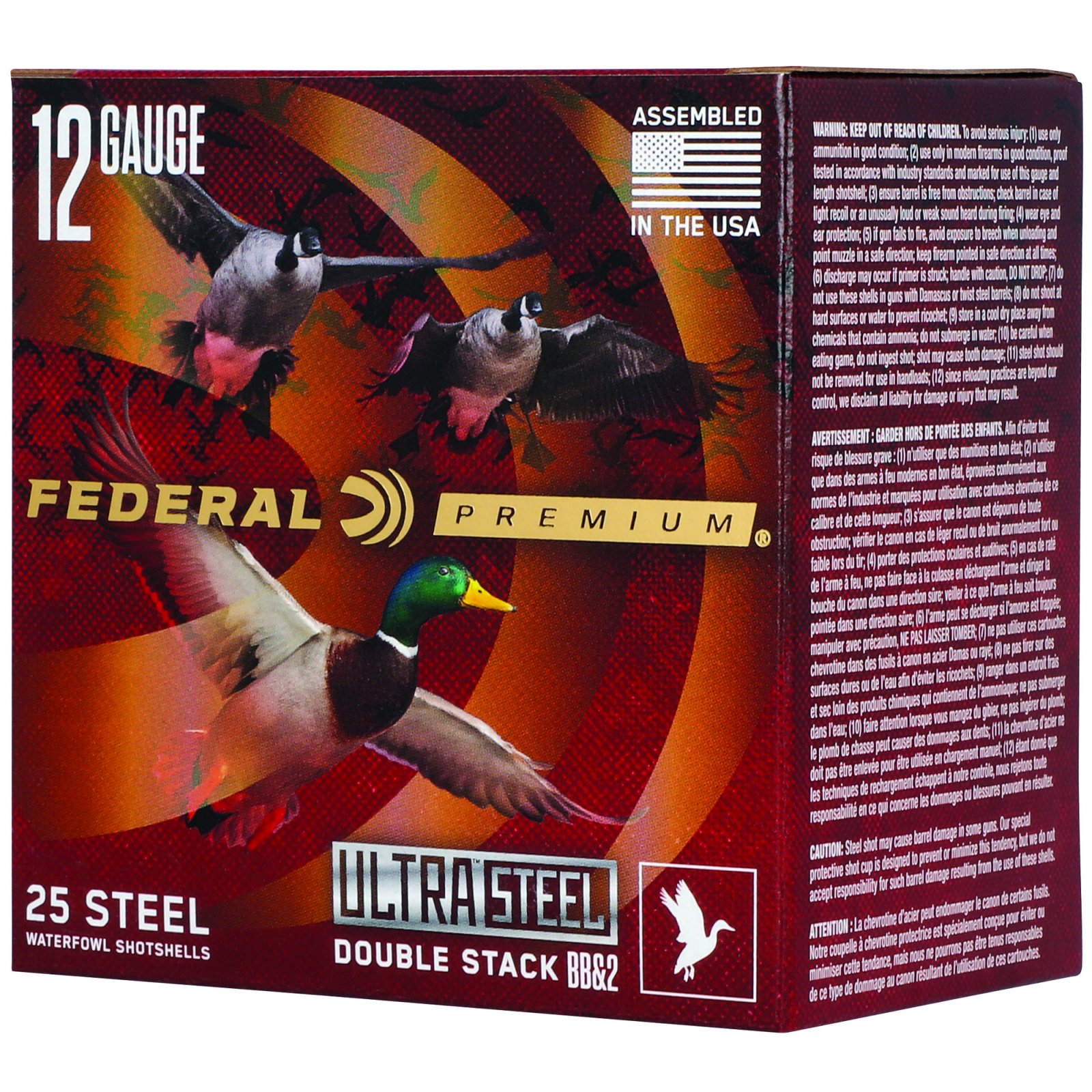 Buy Federal PWUX1422BB Premium 12 Gauge 3" 1 1/4 oz 2 Shot 25/Box online
