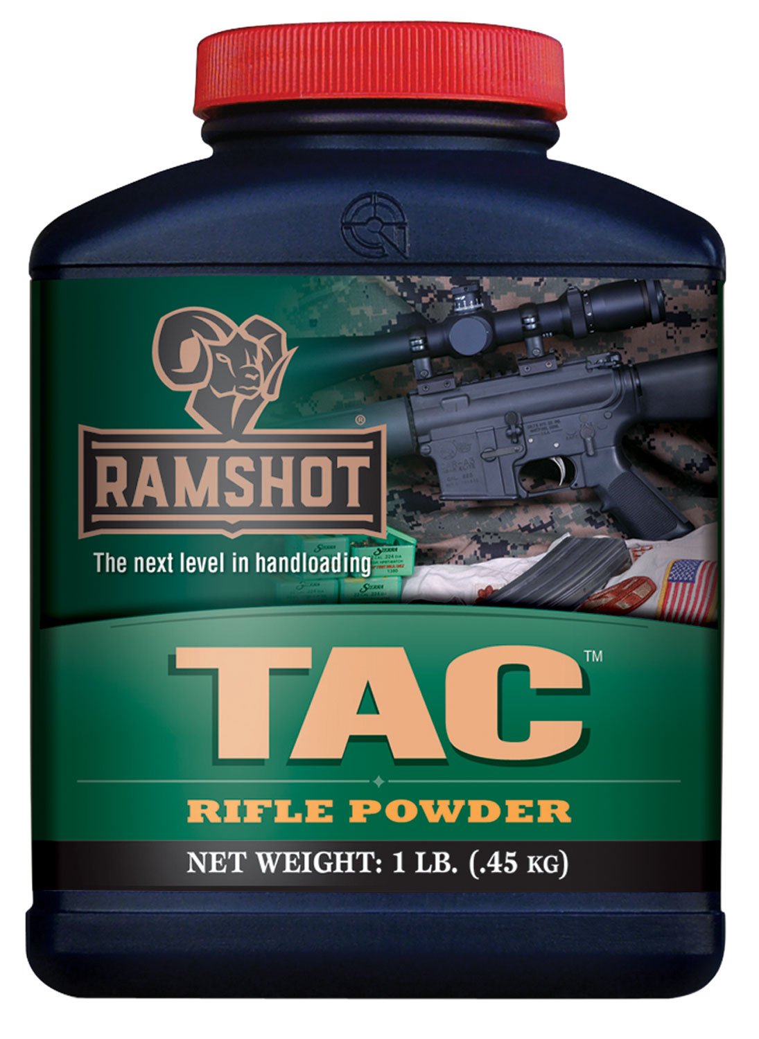 Ramshot TAC8 Tactical Rifle Powder 8 lbs Canister - WPI - 8 LBS