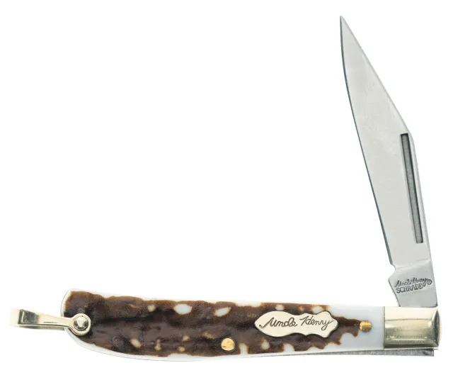 Uncle Henry Next Gen Roadie Knife: 2.2" Blade, 5.1" Length, Staglon Handle, 0.9oz Lightweight, 7cr17mov HC Stainless Steel - Uncle Mike's