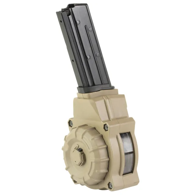 ProMag DRM-A76-FDE 5.7x28mm 55-Round Drum Magazine Flat Dark Earth - ProMag Industries - 5.7X28MM