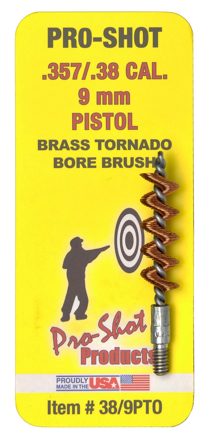 Buy Pro-Shot 389PTO Tornado Bore Brush .38- 9mm Cal Pistol #8-32 Thread Bras... online