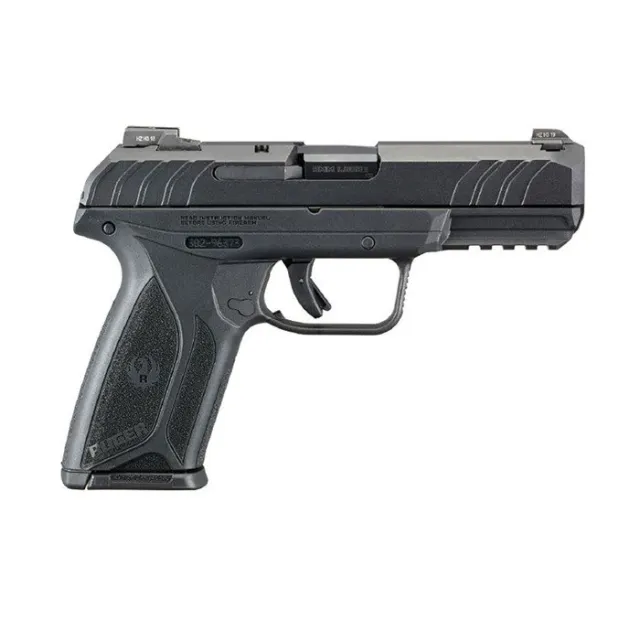 Ruger 3825 Security-9 Pro Compact 9mm Luger, 15+1 Capacity, 4" Blued Alloy Steel Barrel, Glass-Filled Nylon Grip, Tritium Night Sights, 23.8oz Weight - Ruger - 9MM