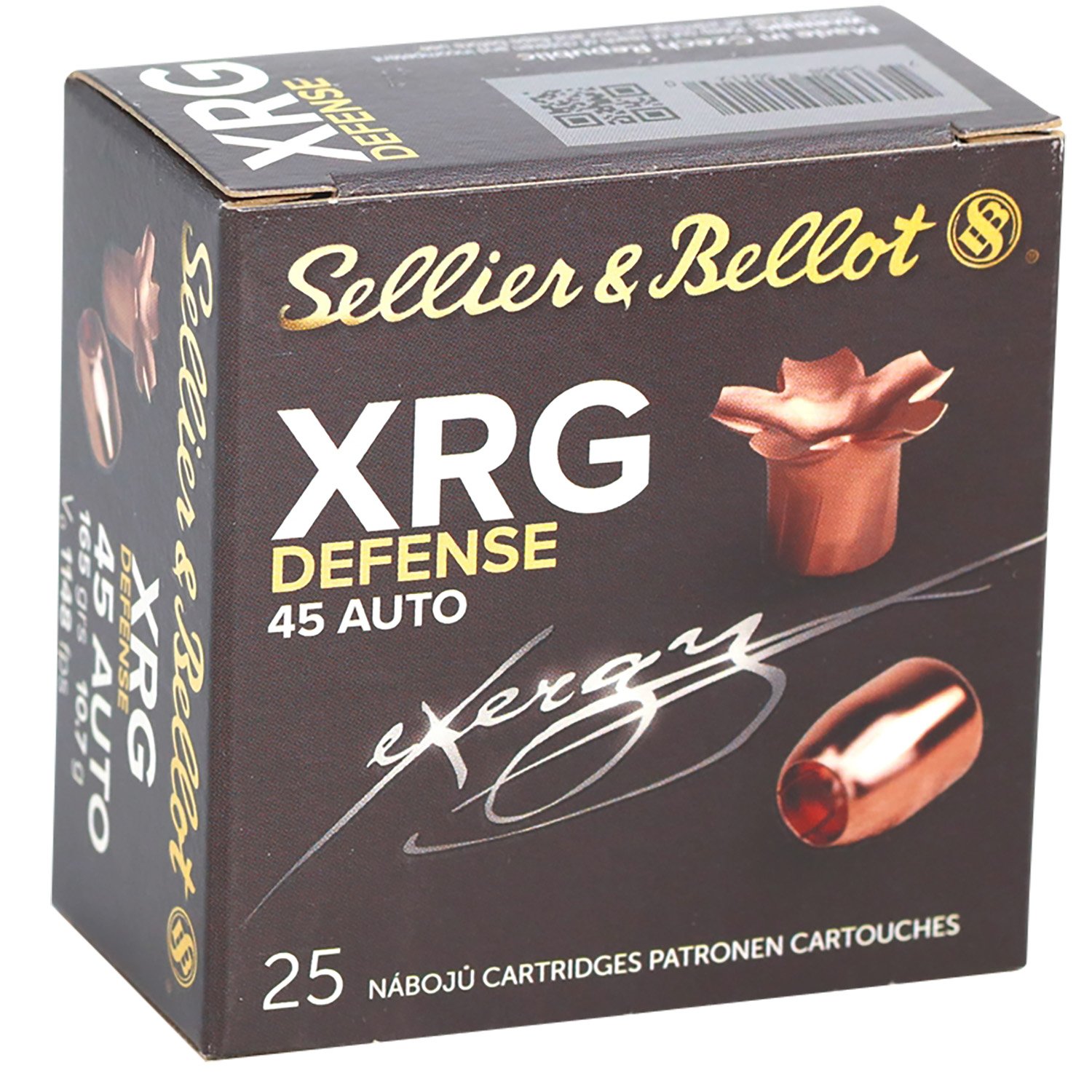 Buy Sellier & Bellot SB45XA 45ACP 165gr Solid Copper Hollow Point Ammo 25/Box online