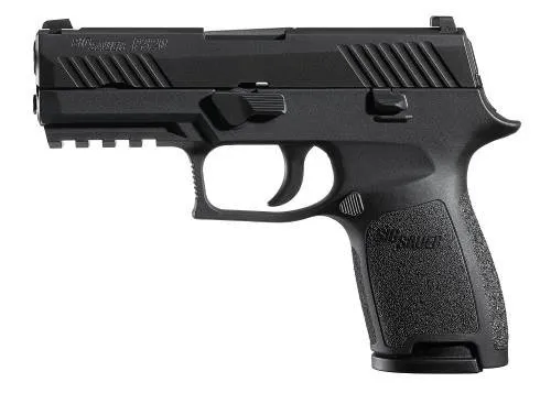 Sig Sauer P320 Compact 9mm Pistol, Contrast Sights, Black