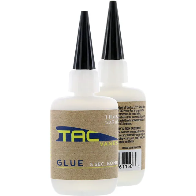 TAC Vanes Fletching Glue 1 oz. - TAC Vanes