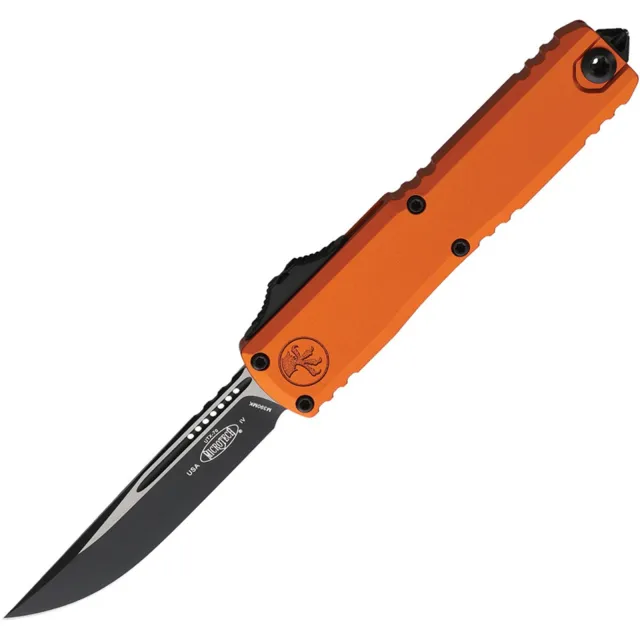Microtech UTX-70 G4 2.5 In SE Black Orange Aluminum Handle
