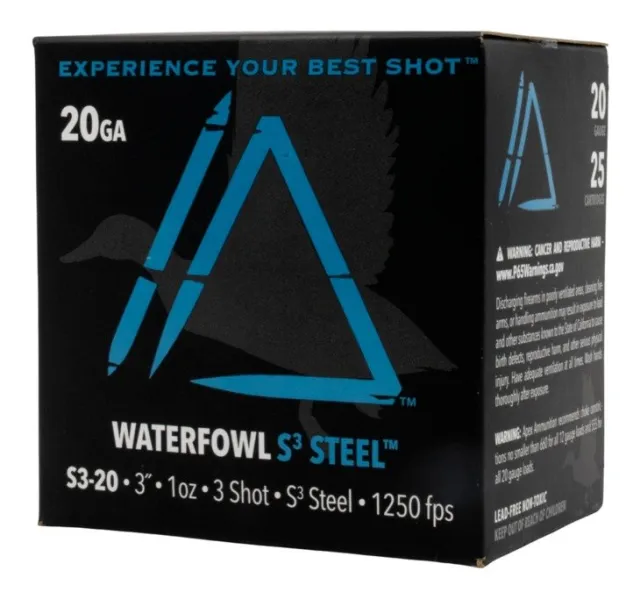 Apex 20 GA 3" Waterfowl S3 Steel 1 oz. #3 Shotgun Shells 25rd - Apex Tactical Specialties