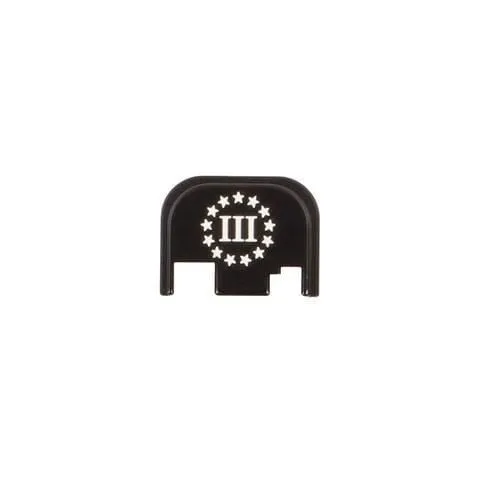 Crux Ordnance CG054B3 Back Plate 3% Flag for Glock Gen1-4 - Crux Ordnance