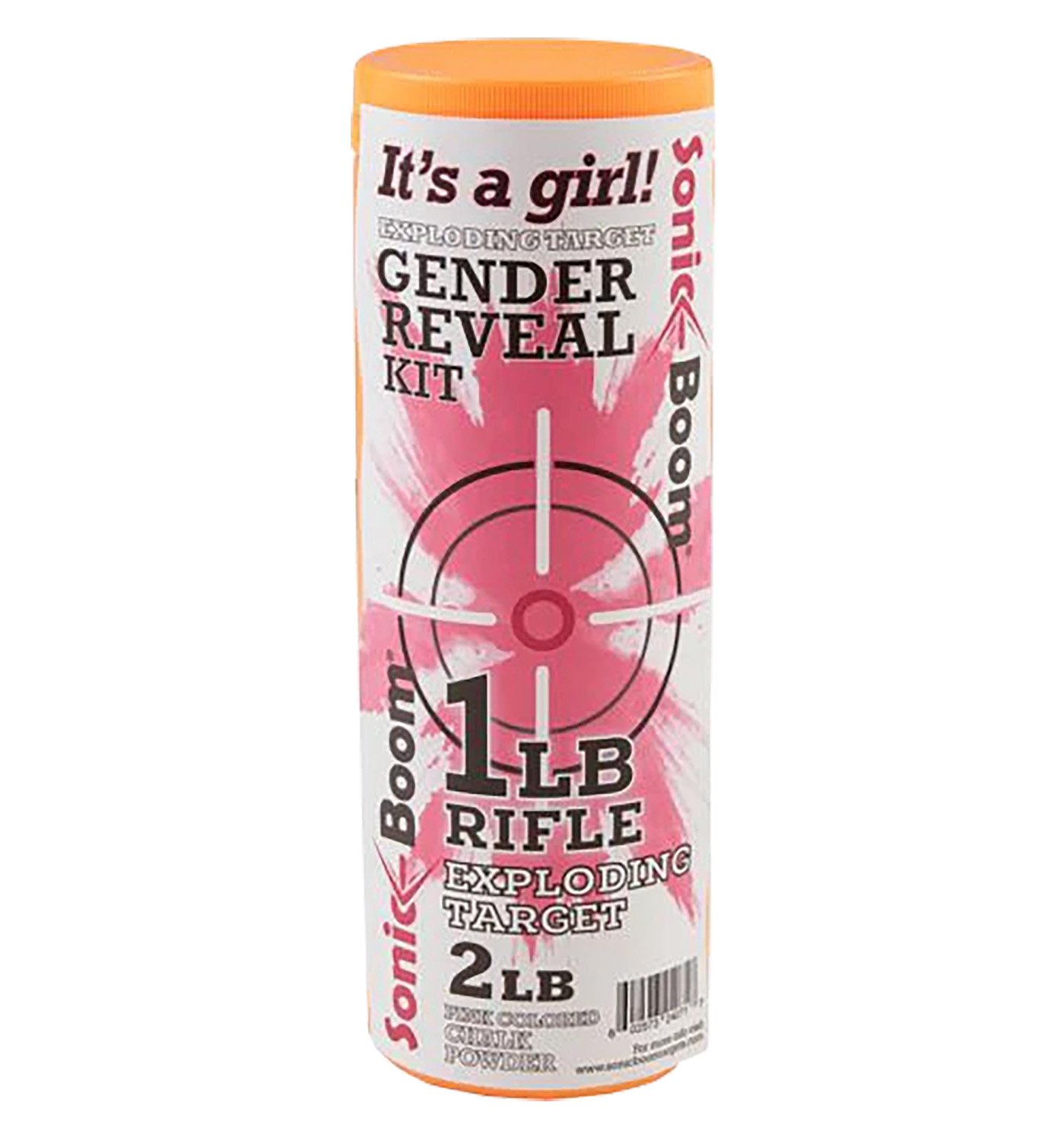 Sonic Boom Exploding Targets Gender Reveal Kit Girl 1 lb Non-Hazardous - SONIC - 1 LB