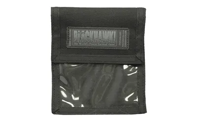 Blackhawk Neck ID Badge Pen Holder Dual-Pocket Lanyard Black