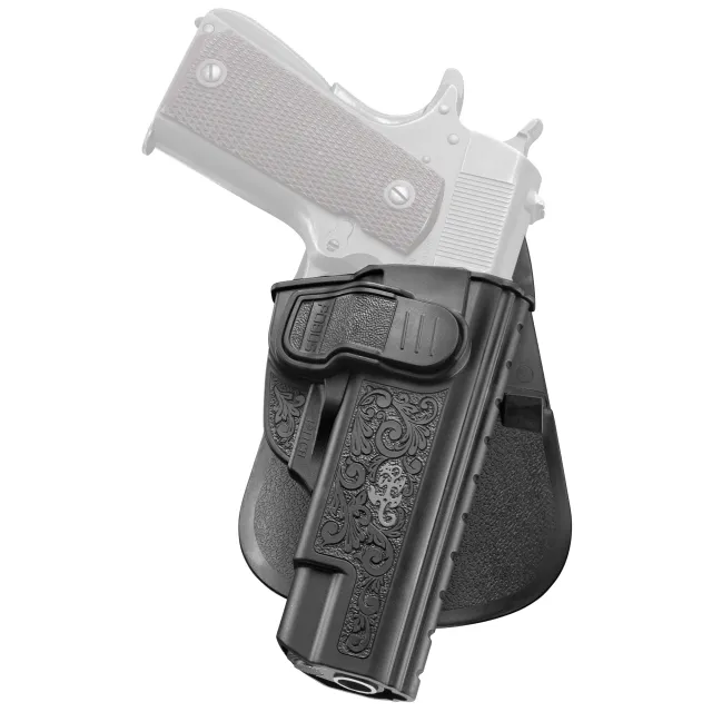 Fobus 1911CH Paddle Holster for 1911 Style Pistols Without Rail, Black