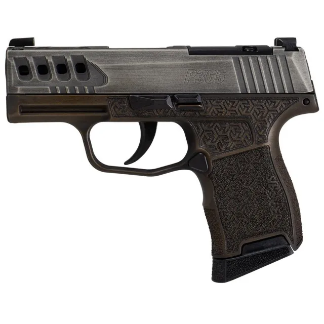 Sig Sauer 365-9-BXR3P 9mm P365 Gold Bug 10rd 3.1" Grey Slide Brown Grip