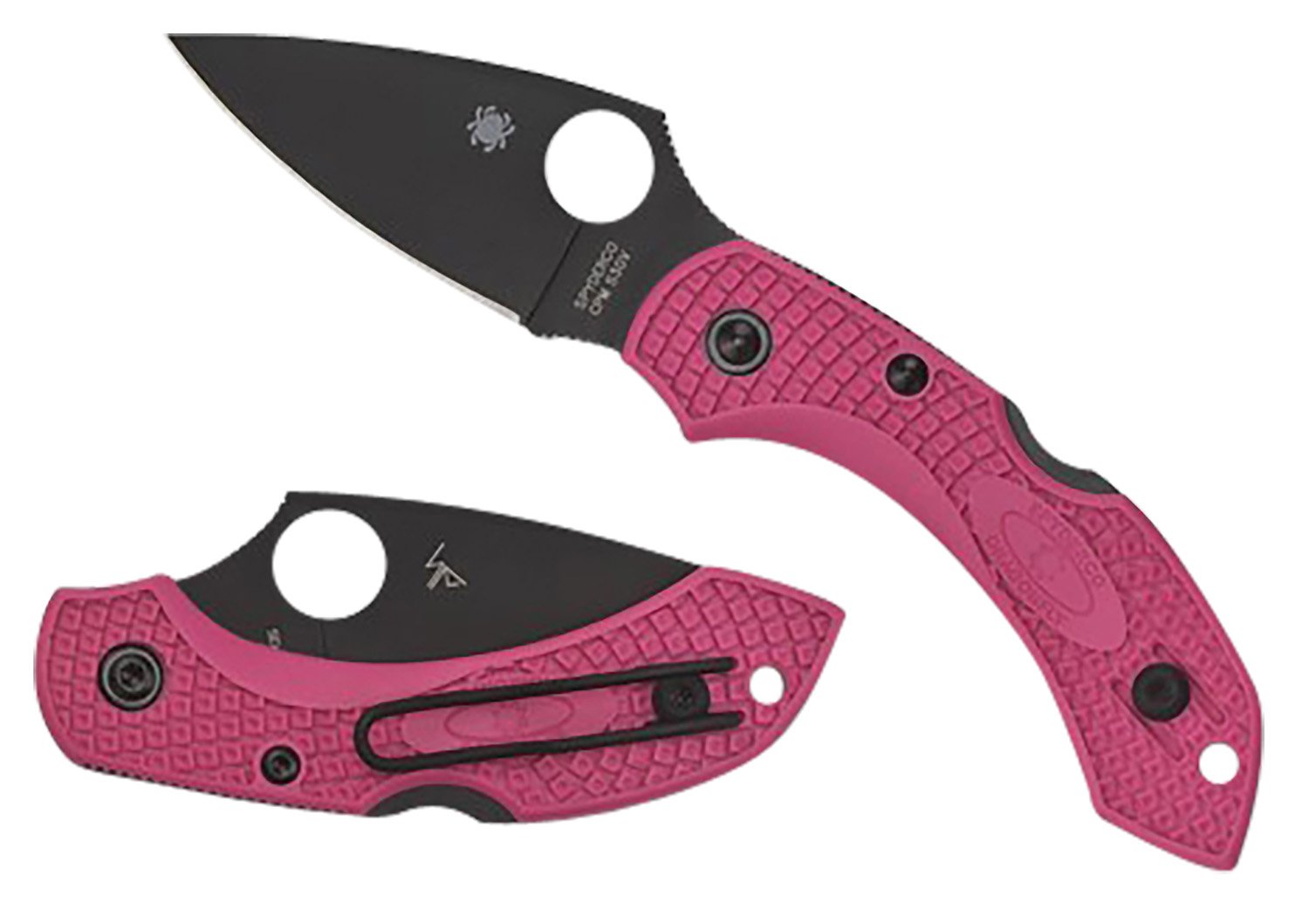 Spyderco Dragonfly 2 C28FPPNS30VBK2 2.30 In S30V Black TiCN Pink Handle - Spyderco