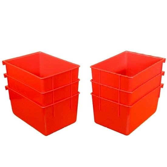 Lee Precision Hanging Bins 6 Pack Heavy Duty Polypropylene Closed Front - Lee Precision