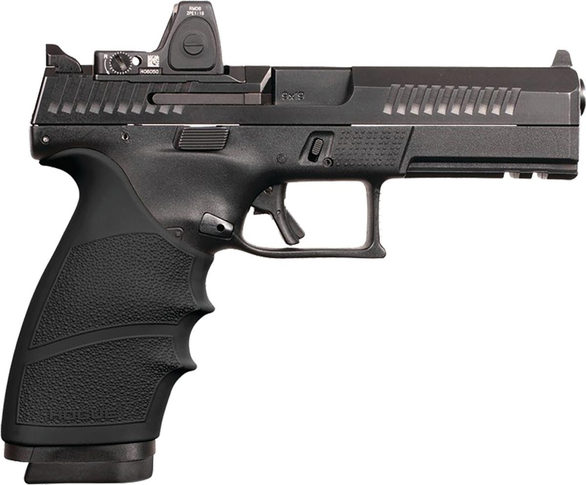 Hogue 17800 HandAll Beavertail Grip Sleeve CZ P-10 Full Size 9mm Black - Hogue - 9mm