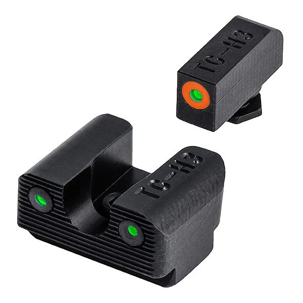 TRUGLO Tritium Pro Night Sights Front/Rear Glock 42/43/48 Orange - TRUGLO