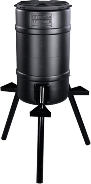 On Time 71540 Buckeye Gravity Feeder 200 lbs Polyethylene 3 Stations - On - 200 LBS