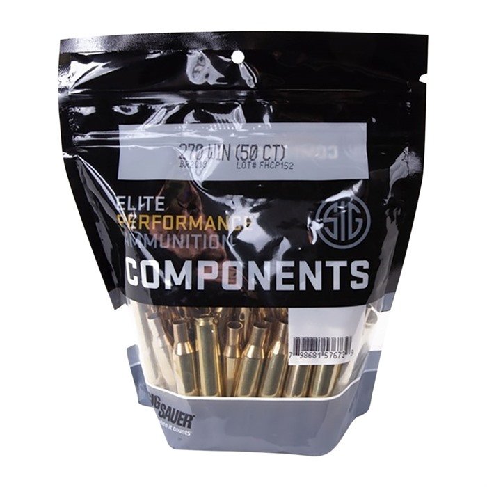 Sig SAUER BR2018 270 Winchester Brass 50/Bag - Sig Sauer - 270 WINCHESTER