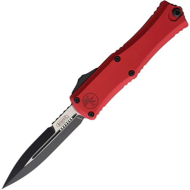 Microtech Hera II Mini 2.96 In Bayonet Standard Black Red Aluminum Handle - MICROTECH