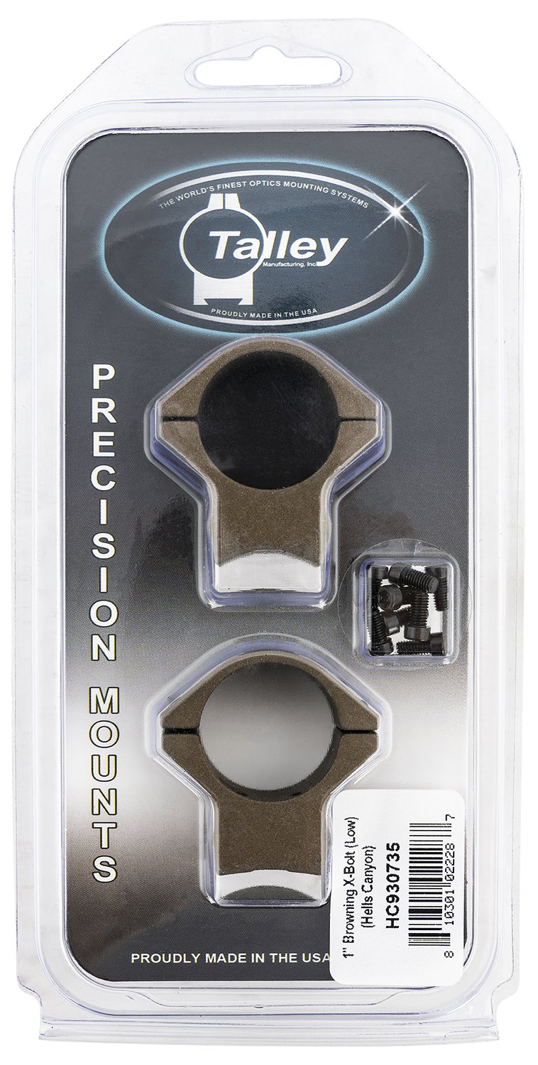 Talley HC930735 Scope Mount/Ring Combo 1" Tube Low Bronze Aluminum - Talley