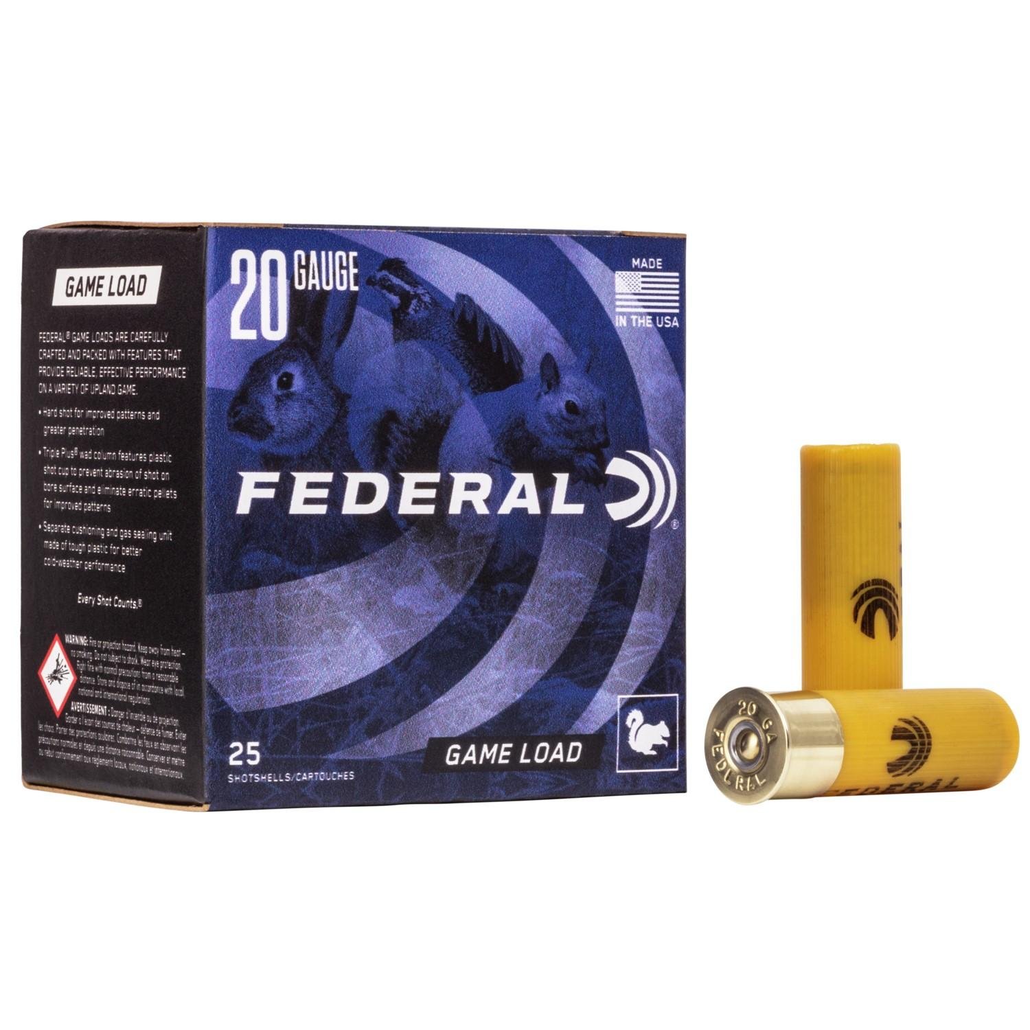 Federal H2006 Game-Shok Upland 20 Gauge 2.75" 7/8 oz 6 Shot 25 Per Box/ 10 Cs - Federal Premium Ammunition - 20 Gauge