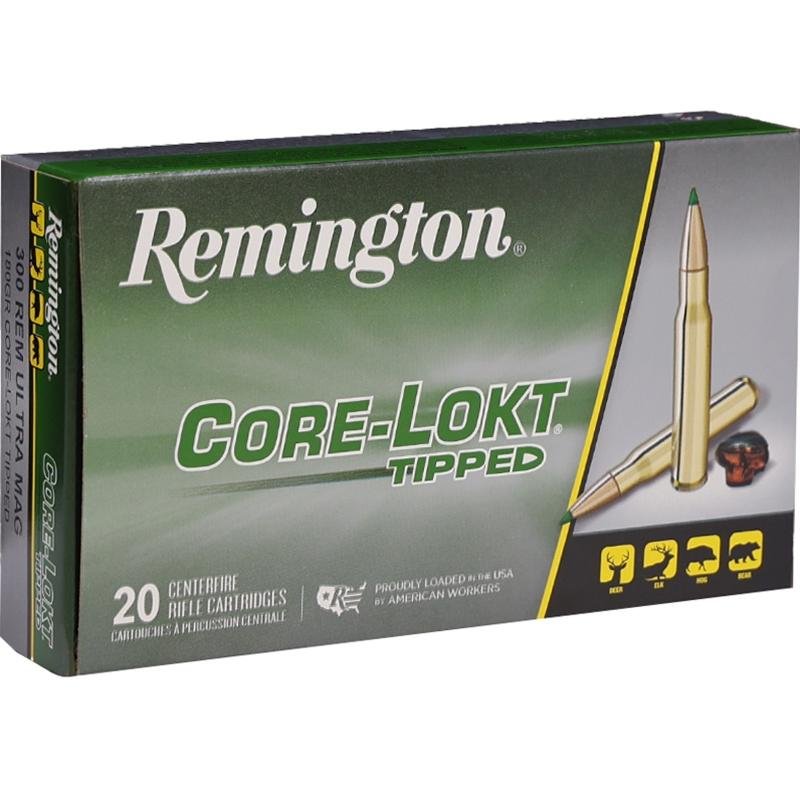 Remington R29045 Core-Lokt 300 Rem 180gr Tipped Rifle Ammo 20 Rounds - Remington Arms Company, LLC - 300 Remington Ultra Magnum