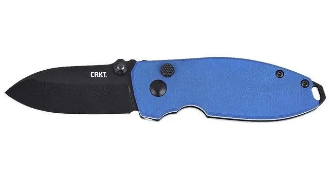 Buy CRKT Squid Button Lock 2.27" Blue Folding Knife online