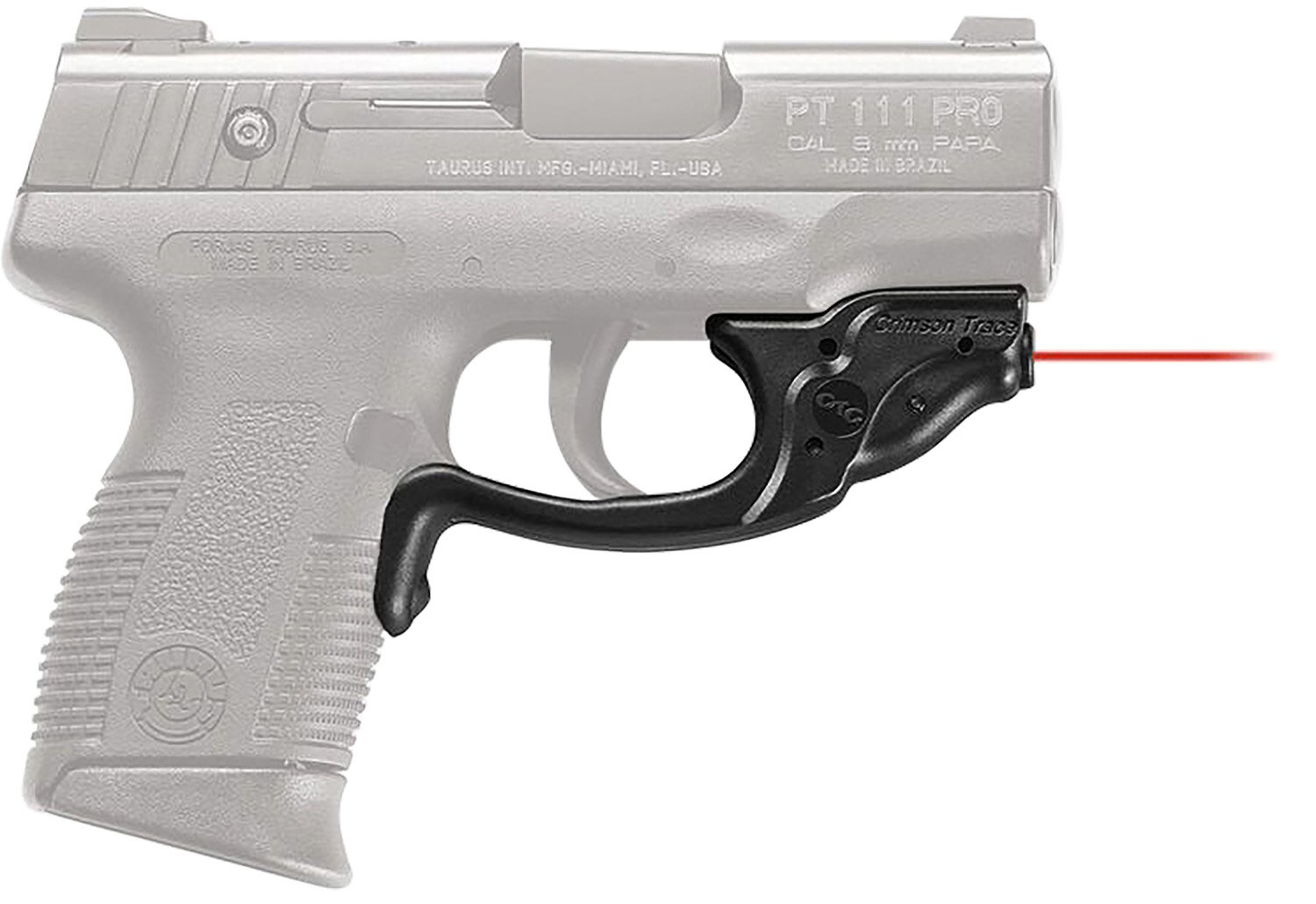 Crimson Trace LG-493 Laserguard Red Laser for Taurus Millennium Pro - Crimson Trace - 0.50" AT 50 FT
