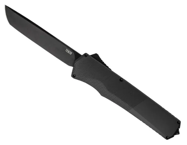 TEK A5RT6BKS35BK2A1: Aluminum Handle Tanto Blade Fine Edge - A5 Spry OTF Black