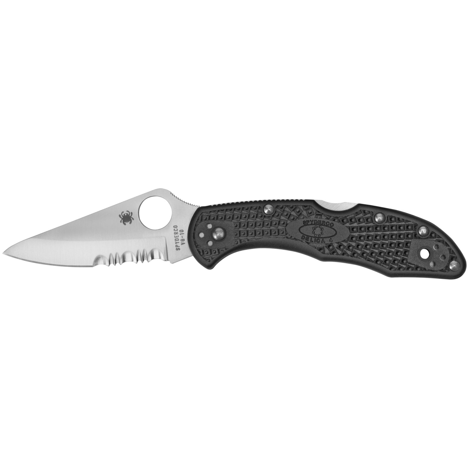 Spyderco Delica C11PSBK 260 Black 2.88 In Knife