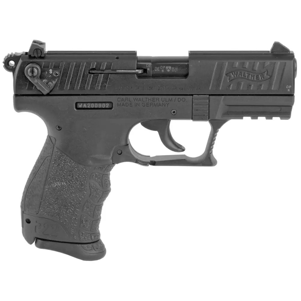 Walther P22-CA .22LR 3.42in 10rd Black DAO Pistol (5120333) - Walther - 22 LR
