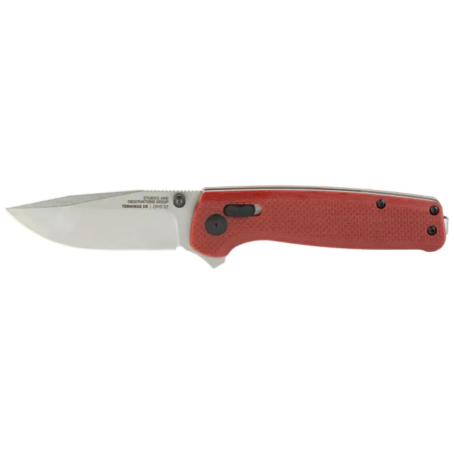SOG Terminus XR G10 2.95 In Crimson D2 Steel SOG-TM1023-CP - SOG