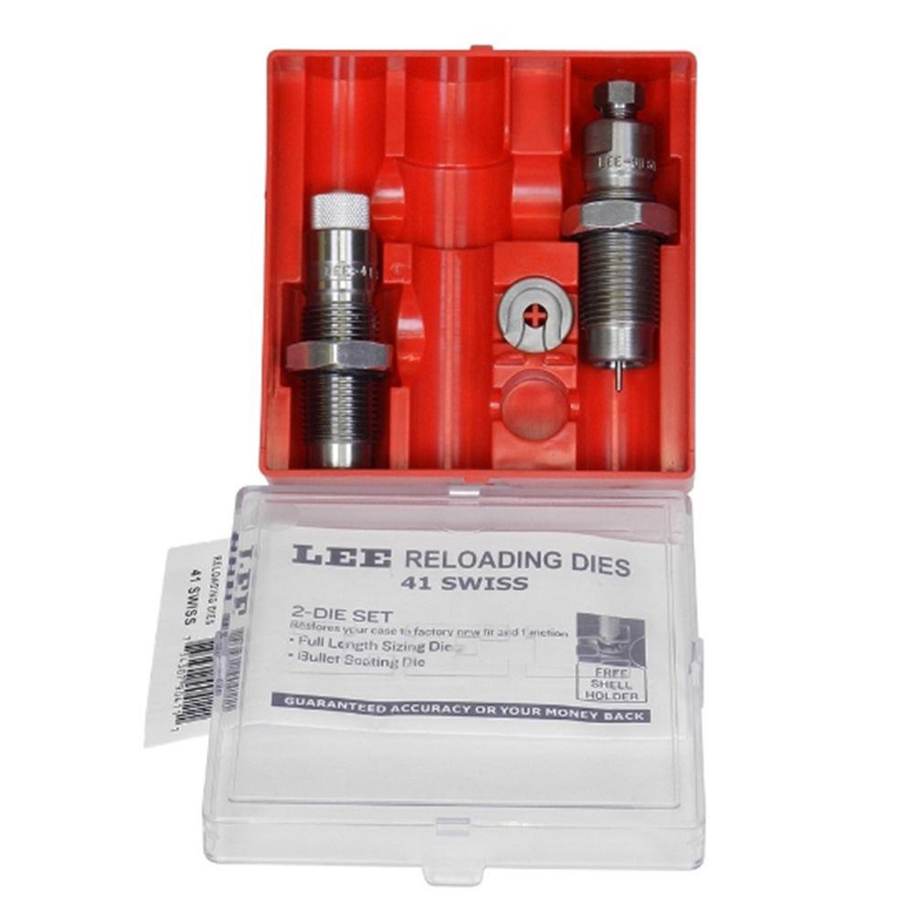 Lee Precision 90411 .41 Swiss Pacesetter 2-Die Set Full Length Sizing - Lee Precision - 41 SWISS