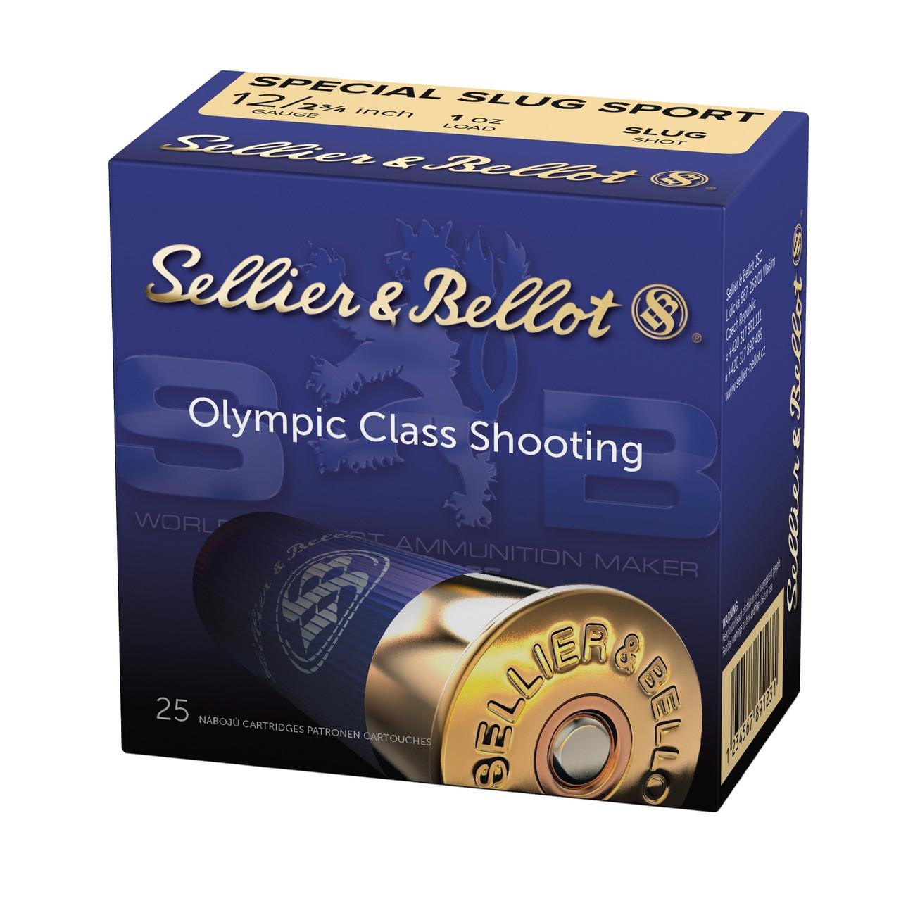 Buy Sellier & Bellot SB12SLUG Shotgun12Gauge 2.75" 1oz Rifled Slug Shot 25... online
