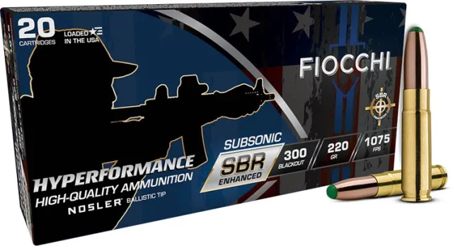 Fiocchi 300BKSBS Hyperformance 300 AAC Blackout 220gr BT 20rd - Fiocchi - 300 AAC BLACKOUT
