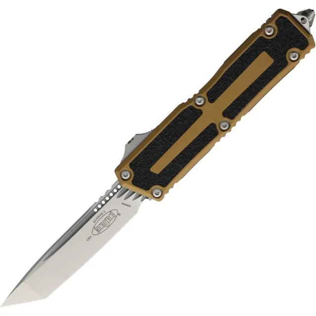 Microtech Scarab II G3 3.97 In T/E Stonewash Tan Alu Handle - MICROTECH for sale at Iron and Lace
