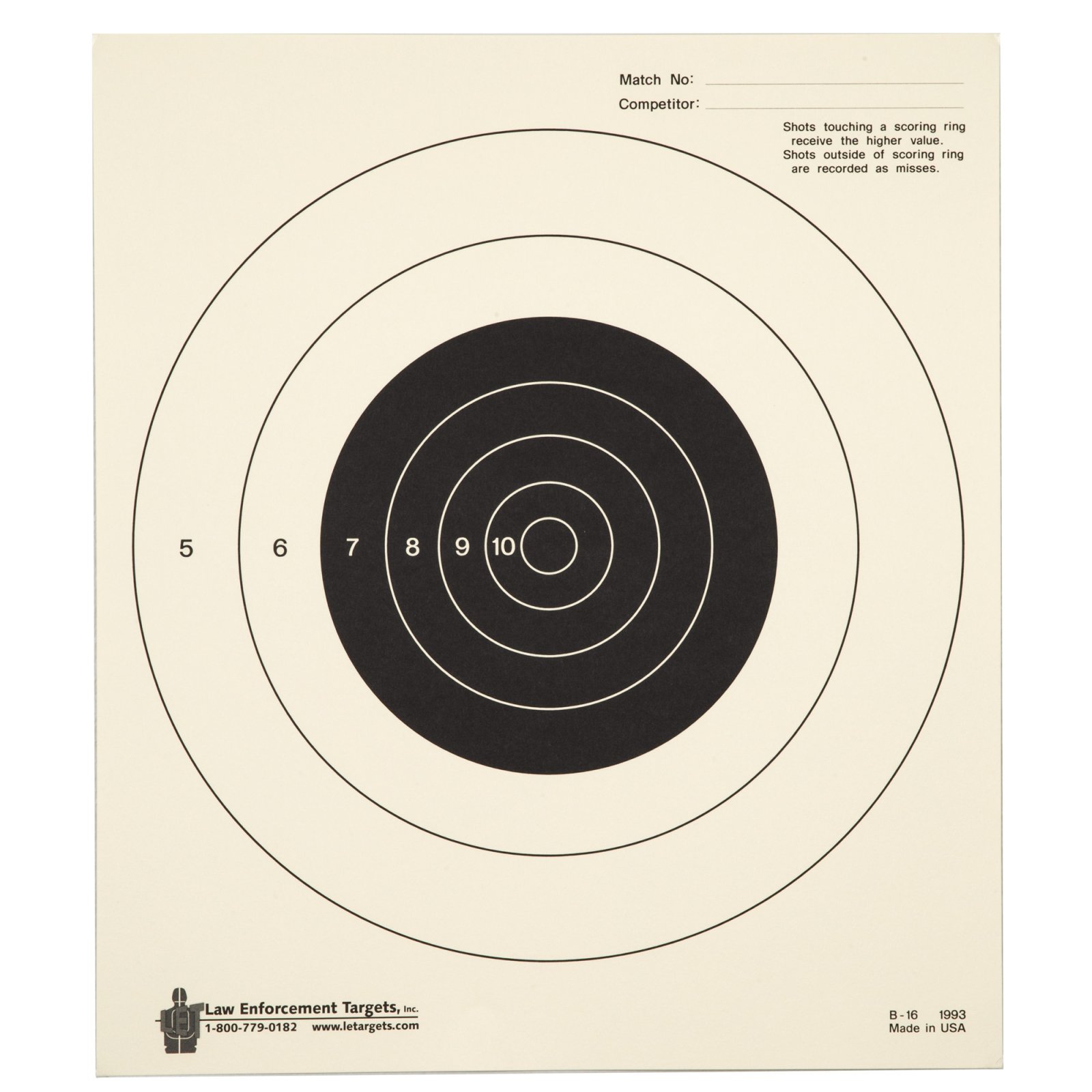 Buy Action Target B16100 Bullseye Tagboard Hanging Slow-Fire online
