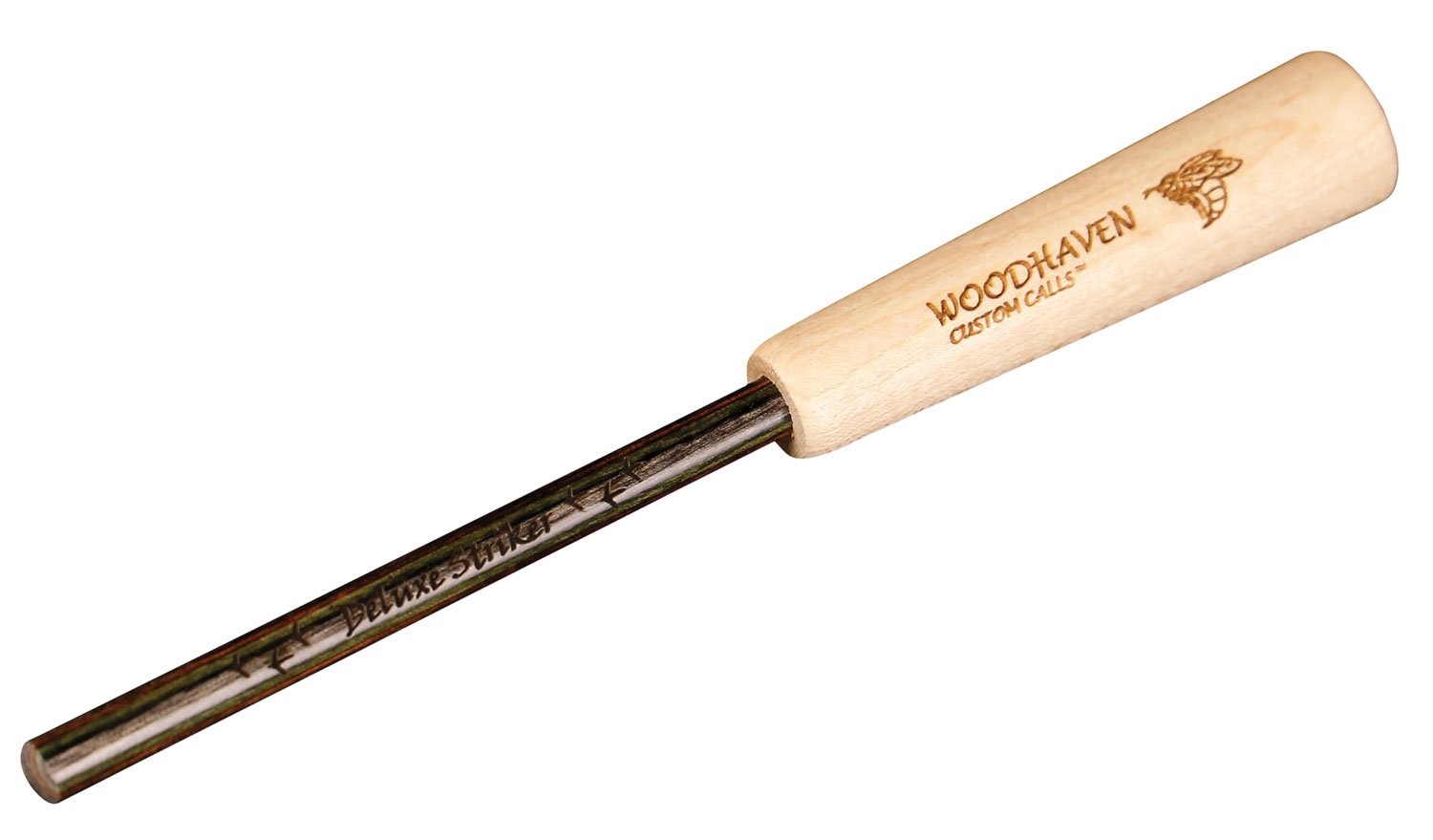 Woodhaven WH029 Deluxe Striker Call Maple/Walnut Diamond-Wood Striker - Woodhaven Calls